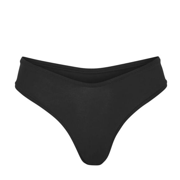 NWT SKIMS Fits Everybody Dipped Thong In Soot Black - Picture 7 of 7